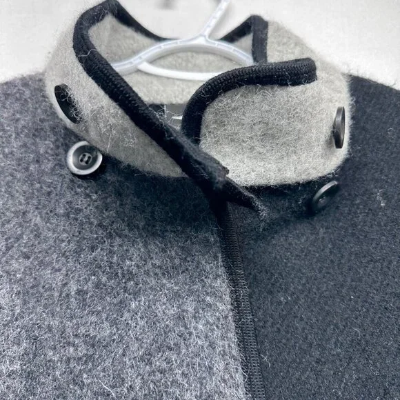 Lillunn of Norway Womens 100% Wool Sten Jacket Coat Size XXS Oversized Gray - Picture 7 of 13